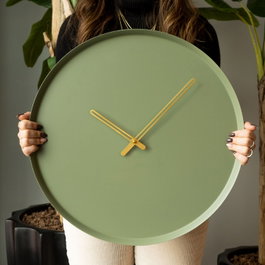 Wallity Earthy Metal Wall Clock APS111 Verde
